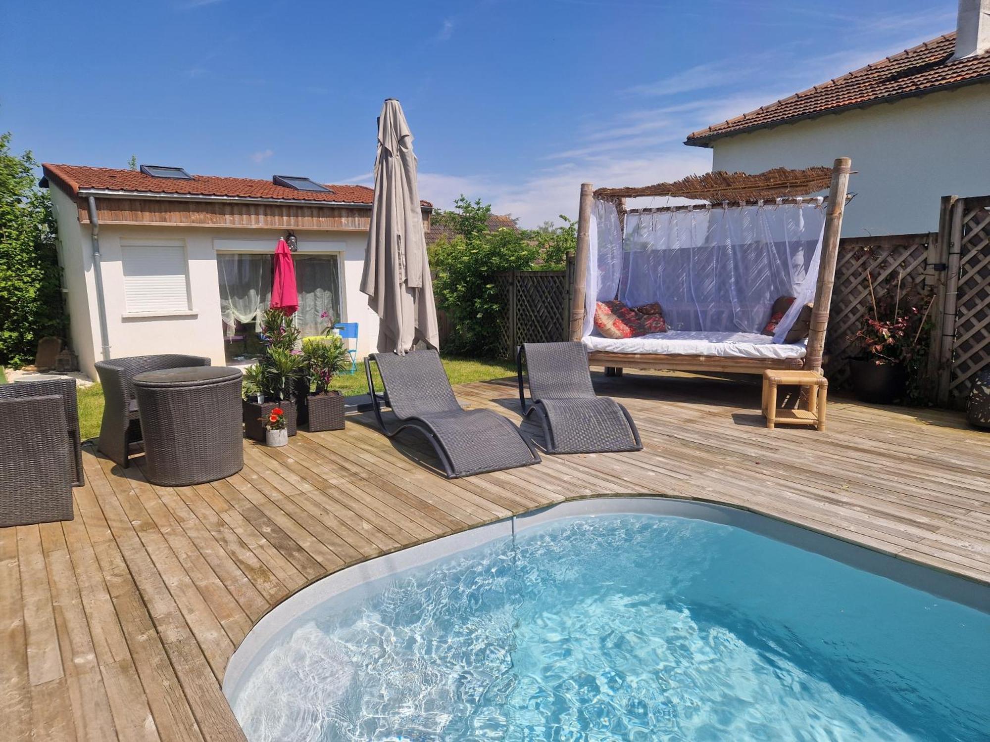 La Serenite Balinaise, Chambre Et Sdb Privee, Jardin , Piscine Et Jacuzzi En Saison, Pres De Chantilly, Parc Asterix Et Cdg Et Paris En 20' Orry-La-Ville Exteriér fotografie